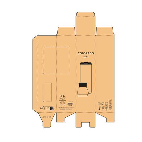 Gourde  2-en-1 Colorado rInox 760ml. Double paroi, étanche.