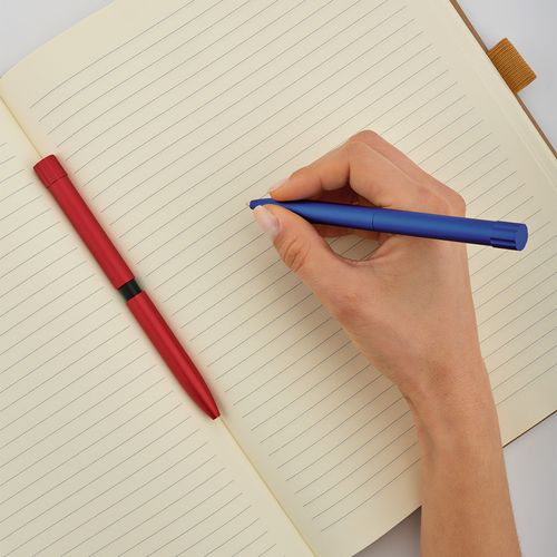 Bolígrafo Borges de rAluminio. Tinta Dokumental® negra de 1 km