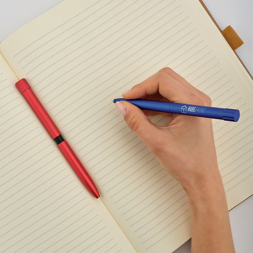 Bolígrafo Borges de rAluminio. Tinta Dokumental® negra de 1 km