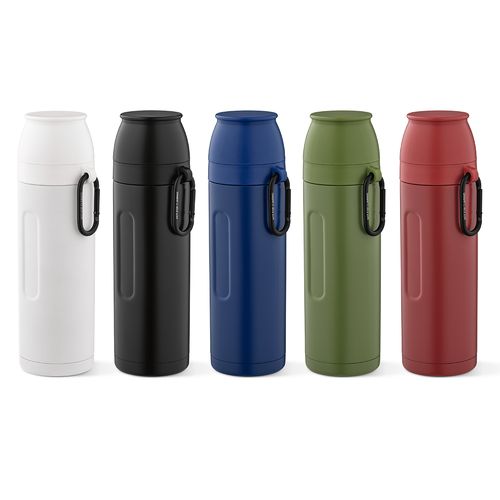 Thermos Loire inox 810 ml. 2 gobelets et mousqueton