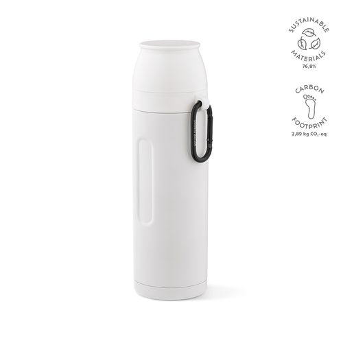 Termo Loire; de rInox, 810 ml. Incluye 2 tazas y mosquetón