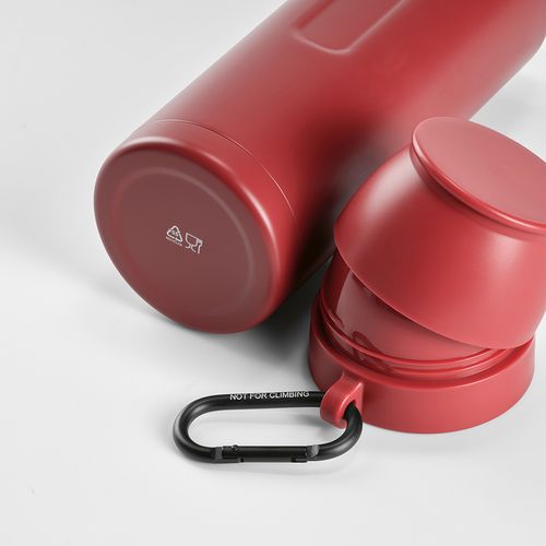 burdeos Termo Loire; de rInox, 810 ml. Incluye 2 tazas y mosquetón