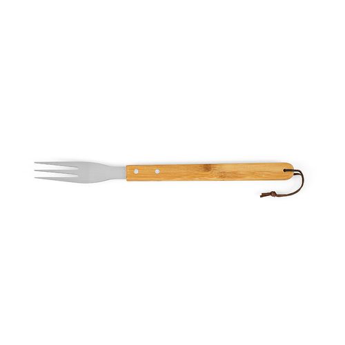 Set barbecue Turner bambou,mallette: pince, fourchette et spatule