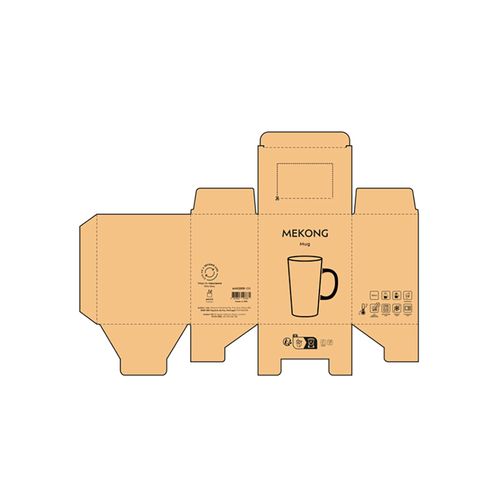 white Taza Mekong de cerámica. 310 ml