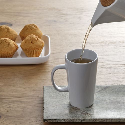 white Taza Mekong de cerámica. 310 ml