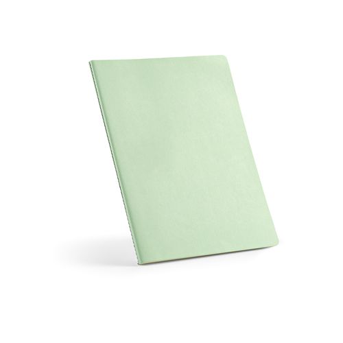 verde pastel Libreta Bronte A4 de tapa blanda de cartón reciclado. Papel FSC®