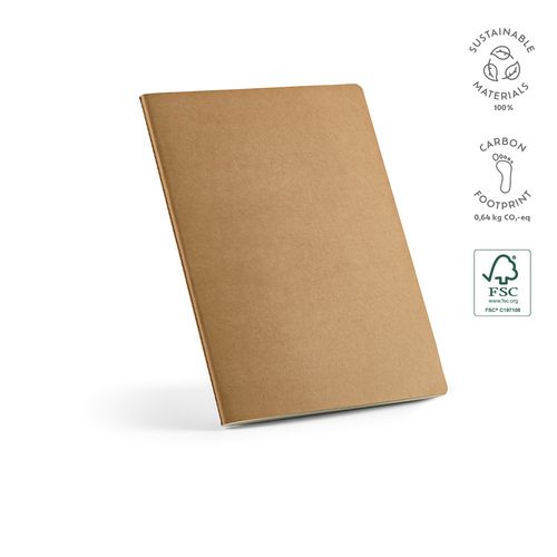 Carnet Bronte A4 couverture souple carton recyclé