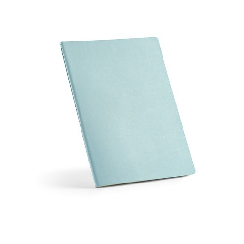 azul / blanco pastel Libreta Bronte A4 de tapa blanda de cartón reciclado. Papel FSC®