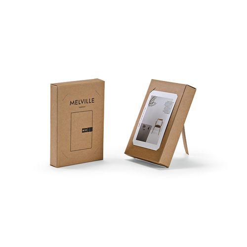 Carnet Melville rPET, fermeture métal, 192p 70g/m²