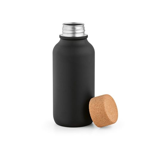 Gourde Volga rInox 530ml. Bouchon  liège. Paroi simple, étanche