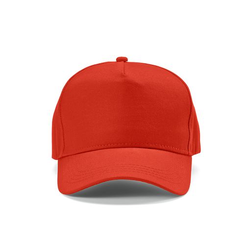 red Gorra Hendrix de rCotton de 280 gsm. 5 paneles y cierre metálico