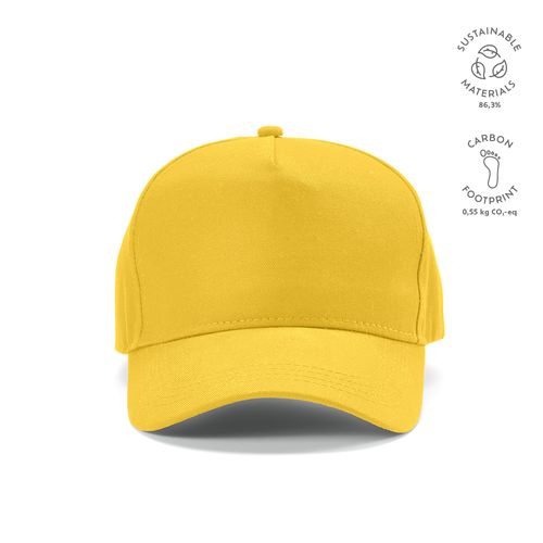 Gorra Hendrix de rCotton de 280 gsm. 5 paneles y cierre metálico
