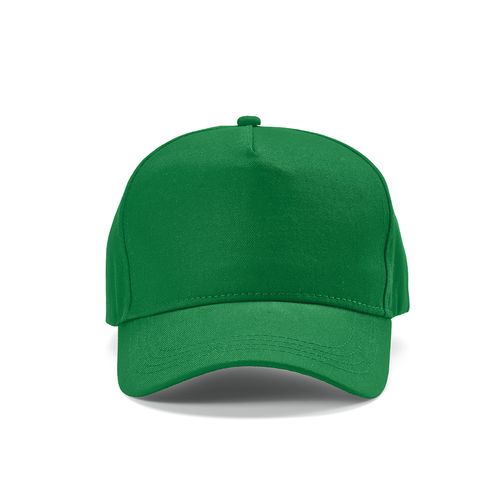 green Gorra Hendrix de rCotton de 280 gsm. 5 paneles y cierre metálico