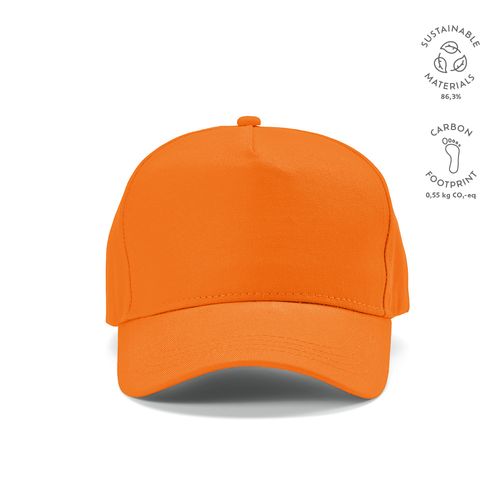 Gorra Hendrix de rCotton de 280 gsm. 5 paneles y cierre metálico