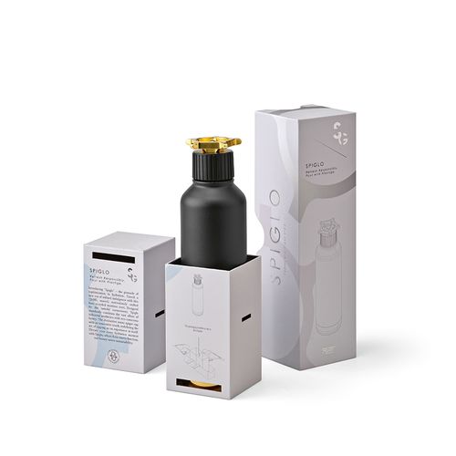 Gourde Spiglo rInox 780ml. Double paroi, étanche. Bouchon rotatif