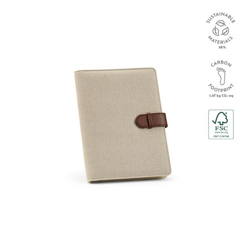 Conférencier Eliot A5 rCoton, bloc 64p, fermeture rPU