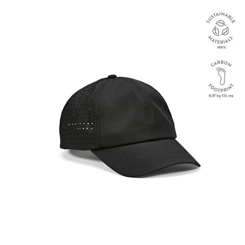 black Gorra Armstrong de rPET. 6 paneles y cierre de velcro