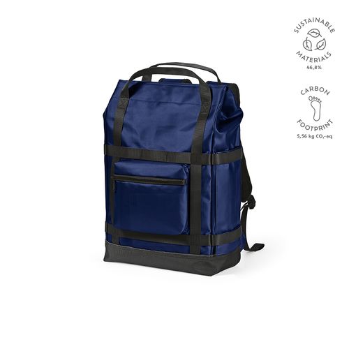 blue Mochila Wellington; 21 L de rPET. Cierre magnético. PC de 17