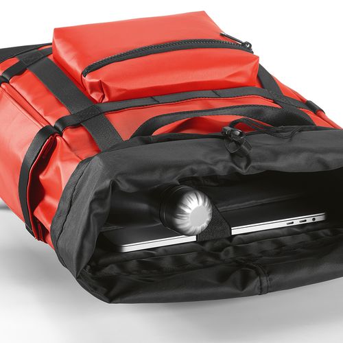 red Mochila Wellington; 21 L de rPET. Cierre magnético. PC de 17