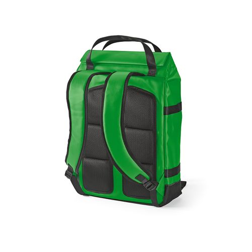 green Mochila Wellington; 21 L de rPET. Cierre magnético. PC de 17