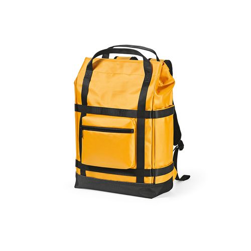 amarillo oscuro Mochila Wellington; 21 L de rPET. Cierre magnético. PC de 17