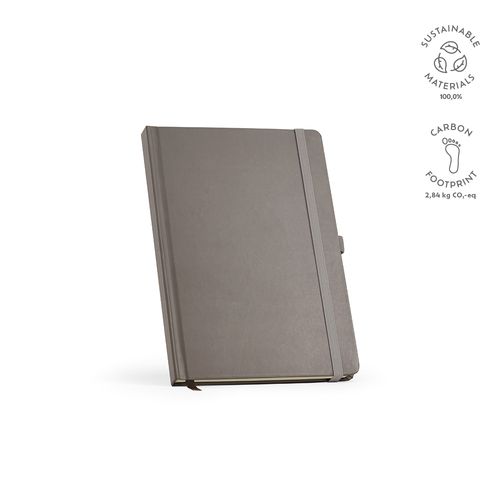 gray Libreta Marquez A5 de tapa dura; 196 hojas recicladas de 70 gsm