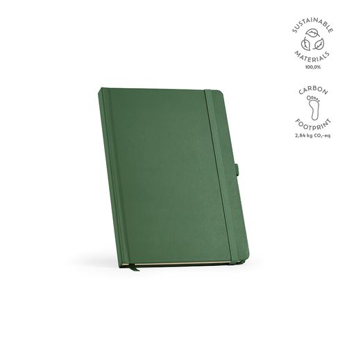 verde oscuro Libreta Marquez A5 de tapa dura; 196 hojas recicladas de 70 gsm