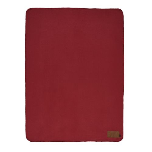burdeos Manta Pollock de rPET de 180 gsm. Con parche personalizable
