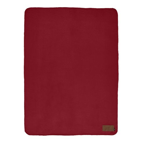 burdeos Manta Pollock de rPET de 180 gsm. Con parche personalizable