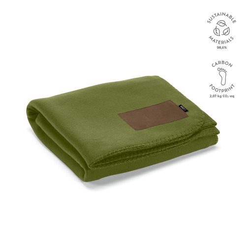 ejército verde Manta Pollock de rPET de 180 gsm. Con parche personalizable