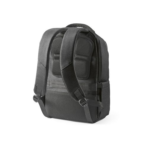 black Mochila New York de 20 l, de rNailon y rPET. Portátil de 17