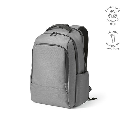 gris claro Mochila New York de 20 l, de rNailon y rPET. Portátil de 17