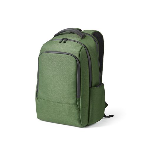 ejército verde Mochila New York de 20 l, de rNailon y rPET. Portátil de 17