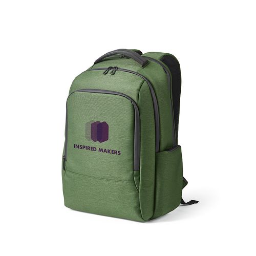 ejército verde Mochila New York de 20 l, de rNailon y rPET. Portátil de 17