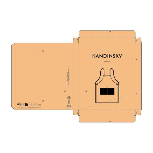 ejército verde Delantal Kandinsky en algodón reciclado 280 gsm y detalles en rPU