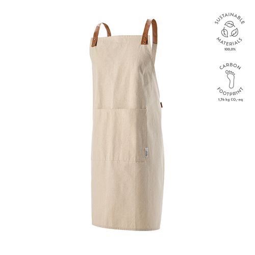 Delantal Kandinsky en algodón reciclado 280 gsm y detalles en rPU