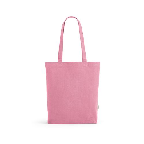 pink Bolsa compra Annapurna; rCotton 180 gsm. Asas de 65 cm y fuelle