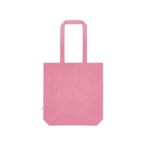 pink Bolsa compra Annapurna; rCotton 180 gsm. Asas de 65 cm y fuelle