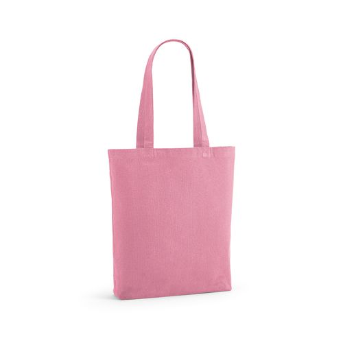 pink Bolsa compra Annapurna; rCotton 180 gsm. Asas de 65 cm y fuelle