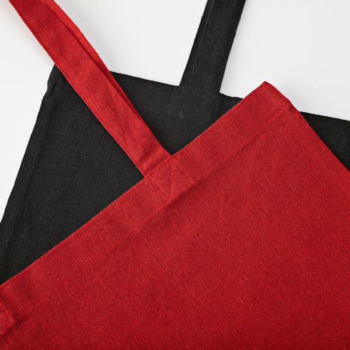 black Bolsa compra Annapurna; rCotton 180 gsm. Asas de 65 cm y fuelle