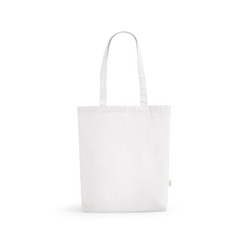white Bolsa compra Annapurna; rCotton 180 gsm. Asas de 65 cm y fuelle