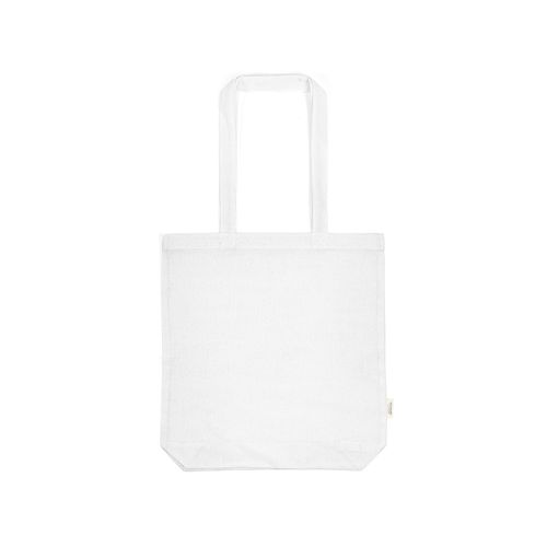 white Bolsa compra Annapurna; rCotton 180 gsm. Asas de 65 cm y fuelle