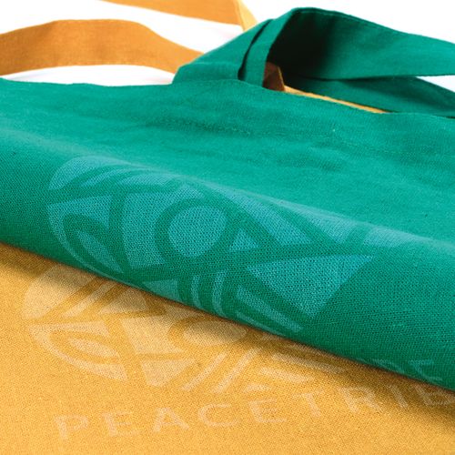 Bolsa compra Annapurna; rCotton 180 gsm. Asas de 65 cm y fuelle