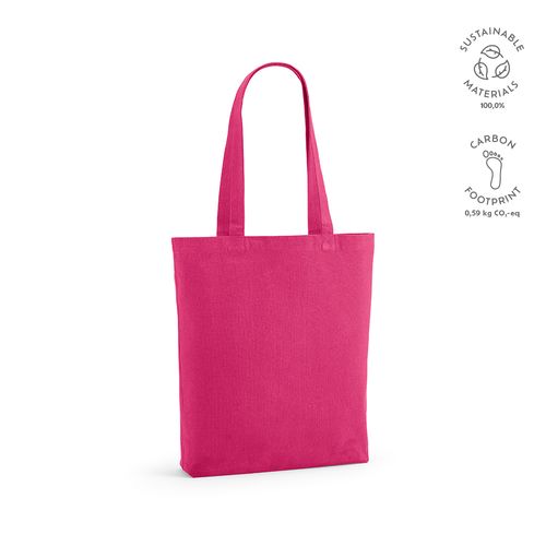 fucsia Bolsa compra Annapurna; rCotton 180 gsm. Asas de 65 cm y fuelle