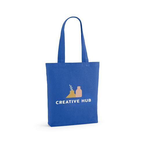 azul claro Bolsa compra Annapurna; rCotton 180 gsm. Asas de 65 cm y fuelle