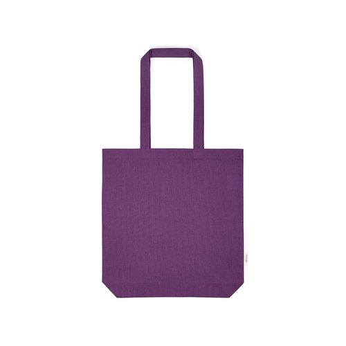 purple Bolsa compra Annapurna; rCotton 180 gsm. Asas de 65 cm y fuelle