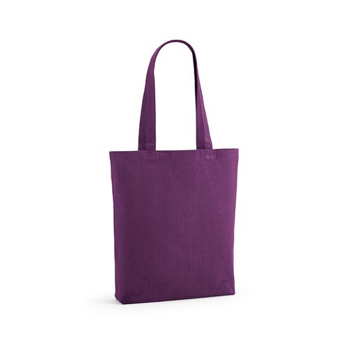 purple Bolsa compra Annapurna; rCotton 180 gsm. Asas de 65 cm y fuelle