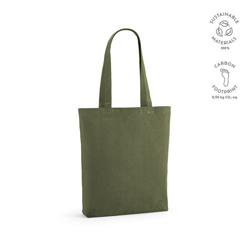 Bolsa compra Annapurna; rCotton 180 gsm. Asas de 65 cm y fuelle