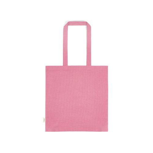pink Bolsa de compra Everest; algodón reciclado 140 gsm Asas de 65 cm