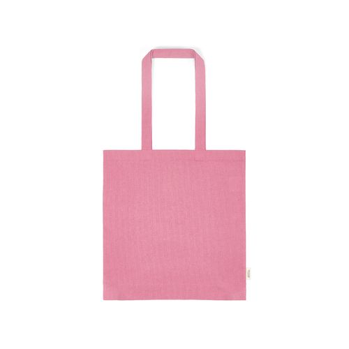 pink Bolsa de compra Everest; algodón reciclado 140 gsm Asas de 65 cm